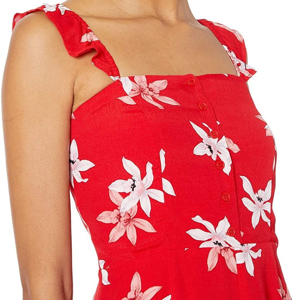 NWT BB Dakota Daisy Floral Flutter Button Romper - Picture 9 of 11